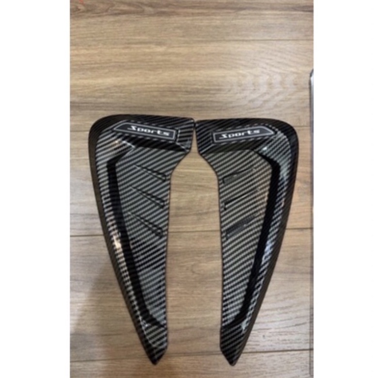 Bộ 2 mang cá Sport giả hốc gió trang trí thể thao dán sườn xe