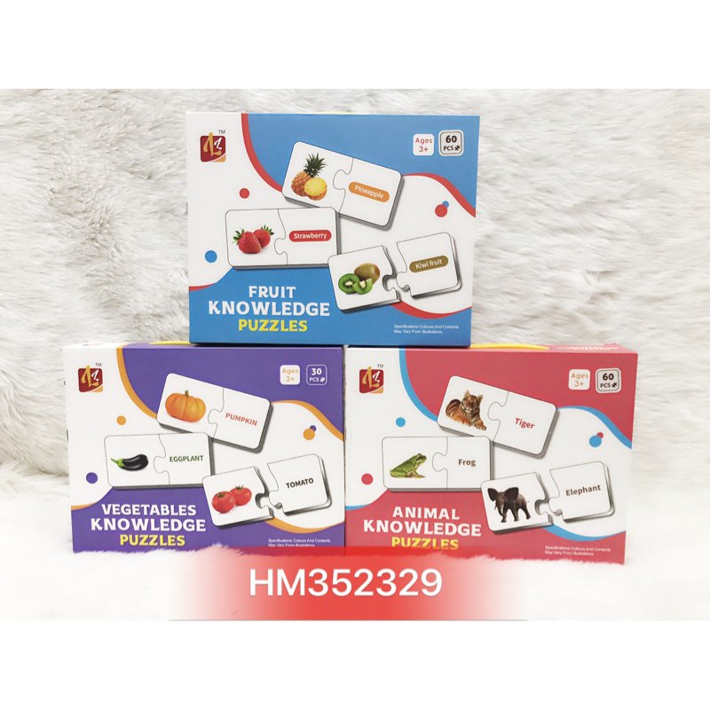 Đồ chơi Hộp tranh ghép học chữ, con vật, số, LL40