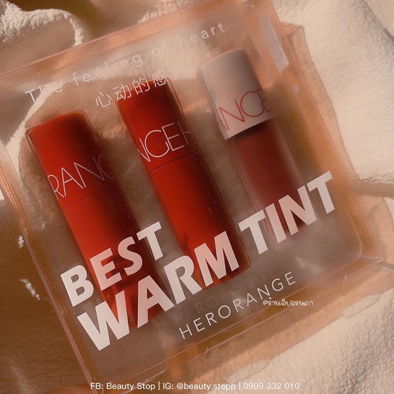 Set 3 Son Kem Lì Warm/Cool Herorange