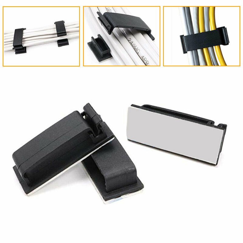 Set 50 Kẹp Cố Định Dây Điện Dán Tường Tiện Dụng