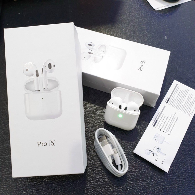 Tai Nghe bluetooth ko dây ALOHA PKV-tai nghe ko dây táo Pro 5 dùng cho tất cả ĐT táo,ss