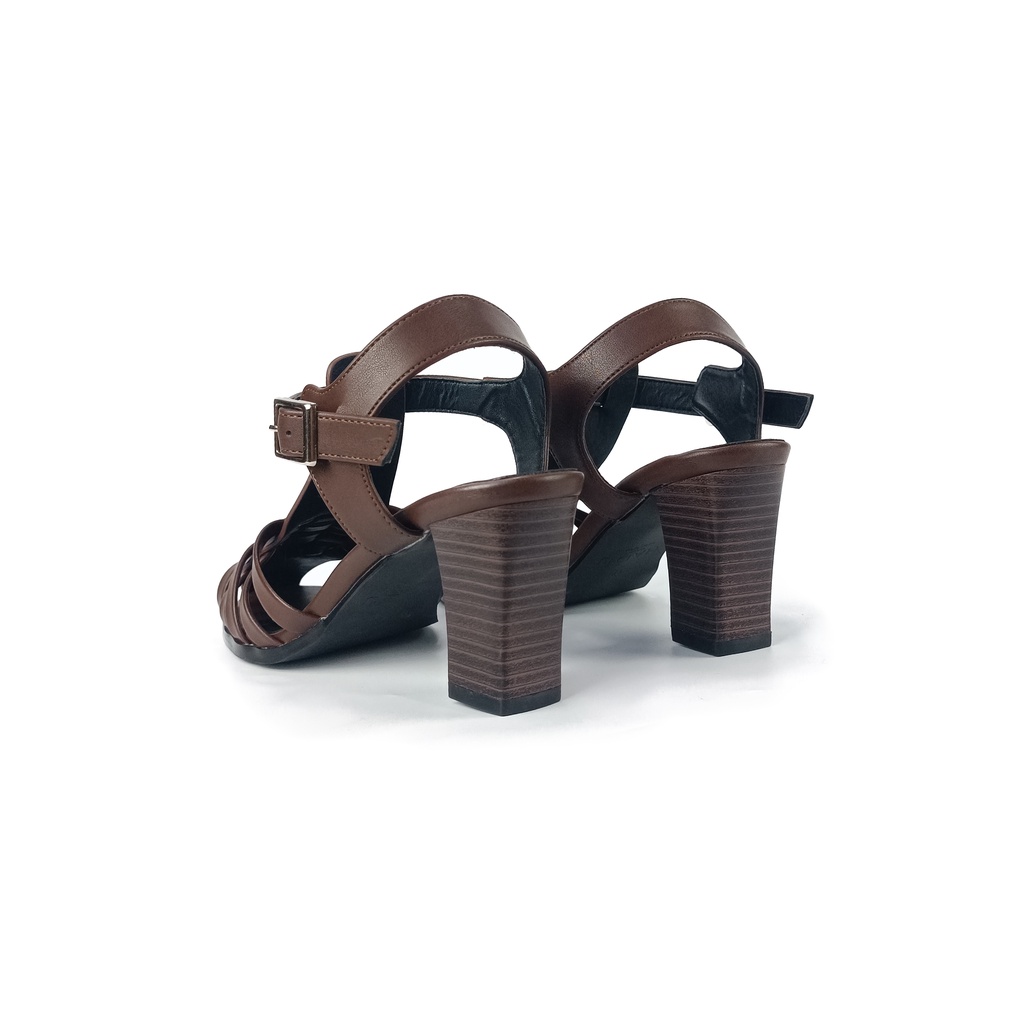 Giày sandal cao gót 7P đế vuông quai rọ RETRO HADU M587