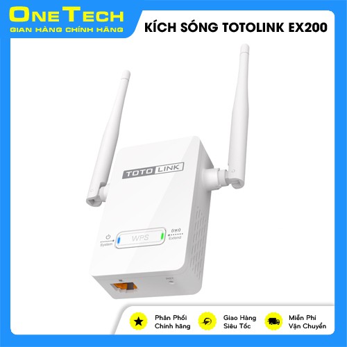 BỘ KÍCH SÓNG WIFI SIÊU KHỎE TOTOLINK EX200 CHÍNH HÃNG