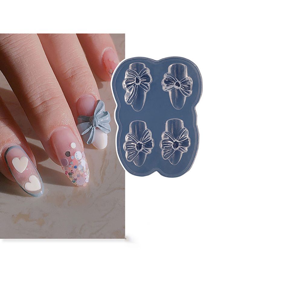 [Hàng mới về] Khuôn silicone tạo hình phụ kiện trang trí móng tay nhiều hình dạng