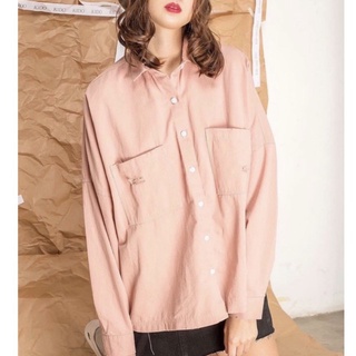 Thanh lý - áo sơmi wash rách kiểu của kido - jean skirt pink freesize