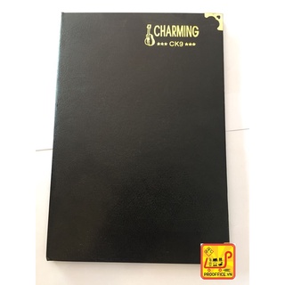 Sổ bìa da đen CK9