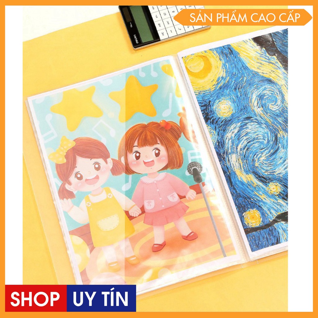 Bìa nhựa , File lá Clear Book nhiều màu đủ loại 20/30/60 lá