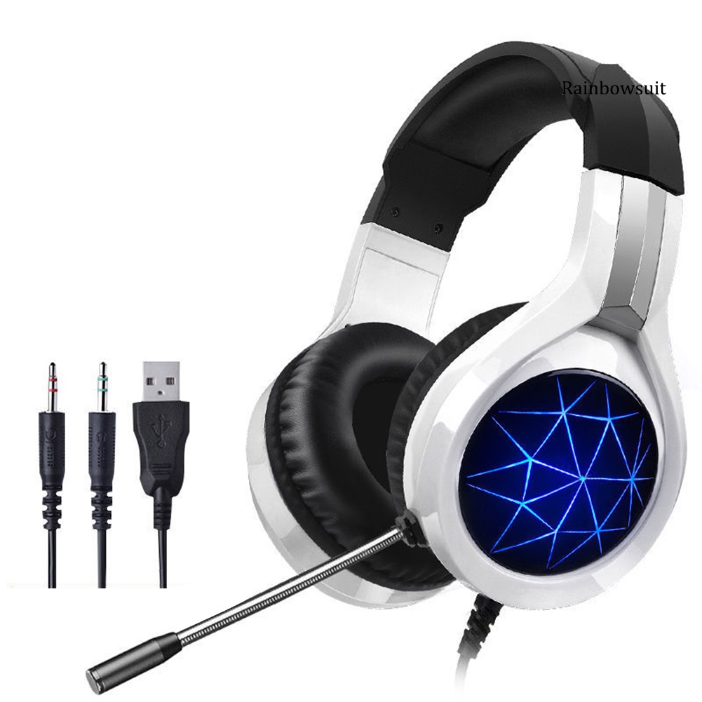 RB- Comfortable Stereo Deep Bass Gaming Headset with Microphone for PC Laptop Gamer