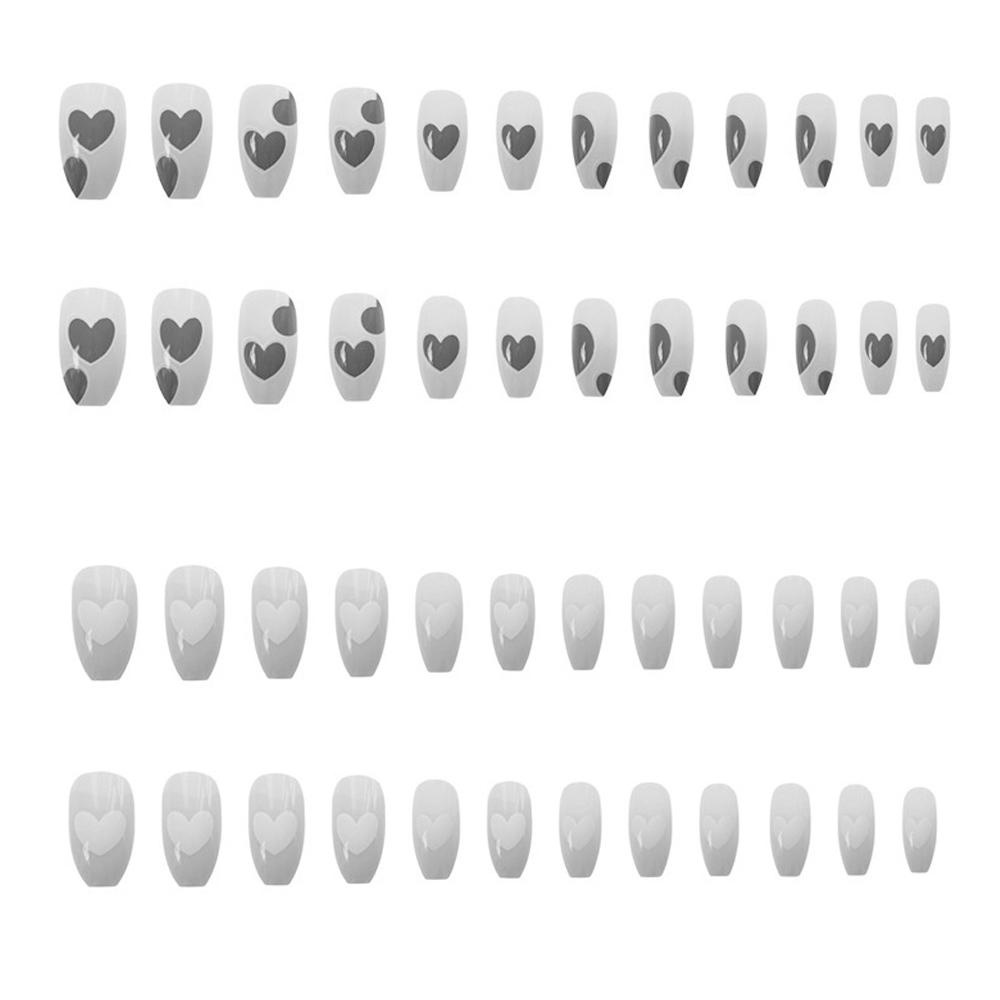 Bộ 24 Móng Tay Giả Acrylic Che Phủ Toàn Diện Tháo Rời Được