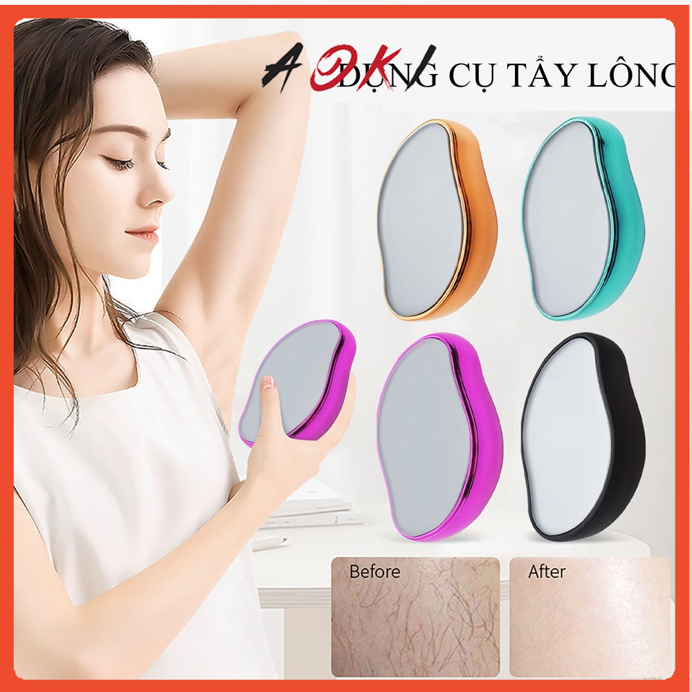 Máy Cạo Lông Tẩy Chân Tay Không Đau Bằng Thủy Tinh Pha Lê, Triệt Lông An Toàn Và Dễ Dàng Tái Sản Phẩm