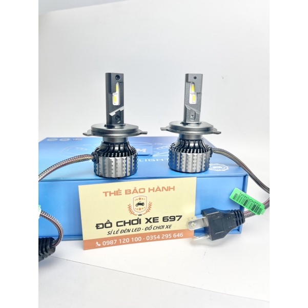 [Giá 1 bóng] Bóng led Venom 3 màu. 45W-12V lắp xe máy, ô tô. Bảo hành 1 năm