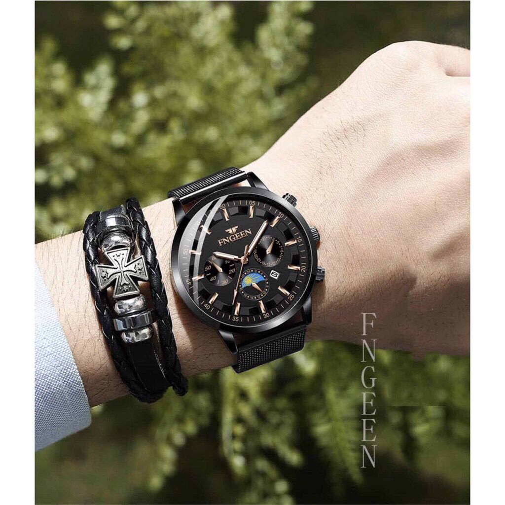 Đồng hồ nam FNGEEN FMTR dây thép nhuyễn Lịch Lãm Sang Trọng | BigBuy360 - bigbuy360.vn