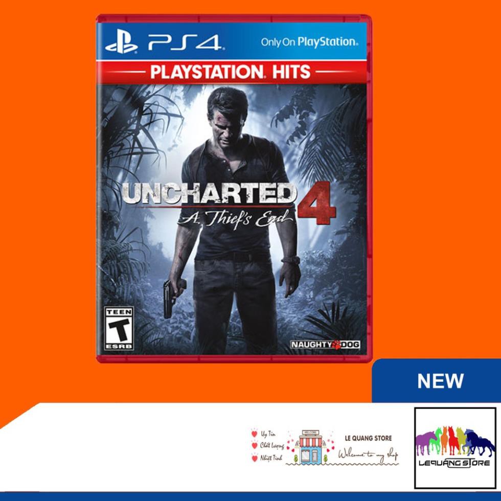 Đĩa game PS4: Uncharted 4: A Thief's End