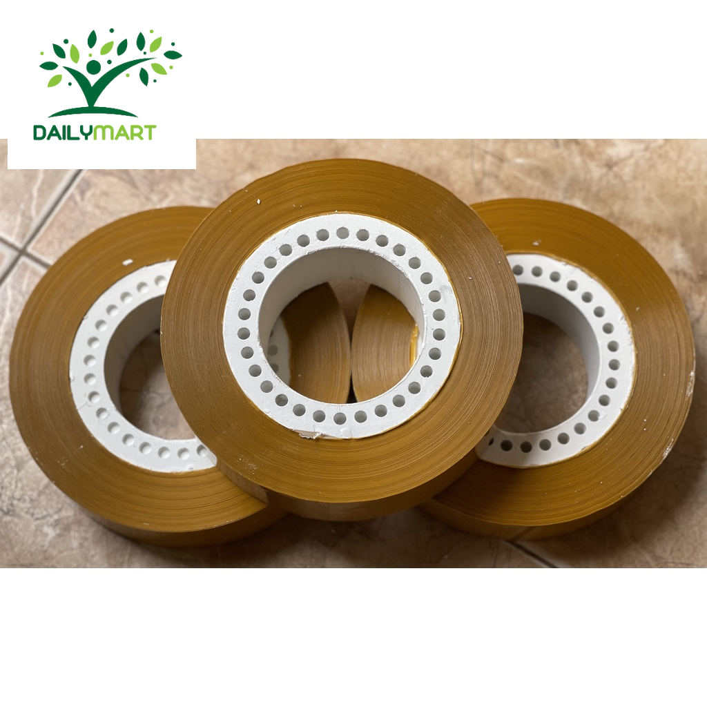 Băng Dính/Băng Keo OPP 1kg/cuộn Lõi Lỗ Đục/Trong/Vàng