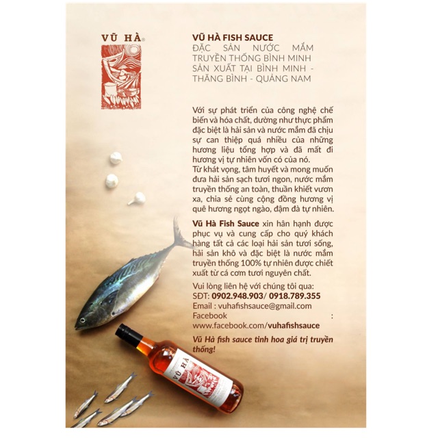 Nước mắm truyền thống Vũ Hà Fish Sauce