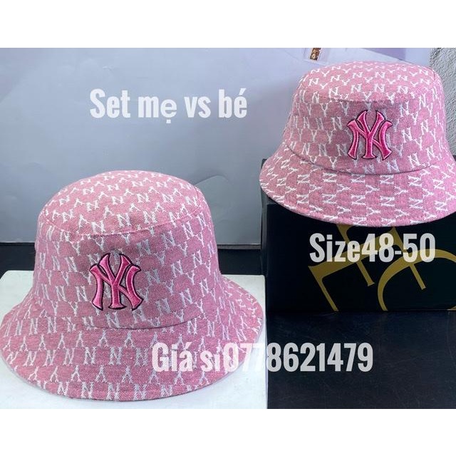 Nón cặp Mẹ (Con) - combo 1 set 2 Mũ vành NY Mẹ vs Bé xinh xắn