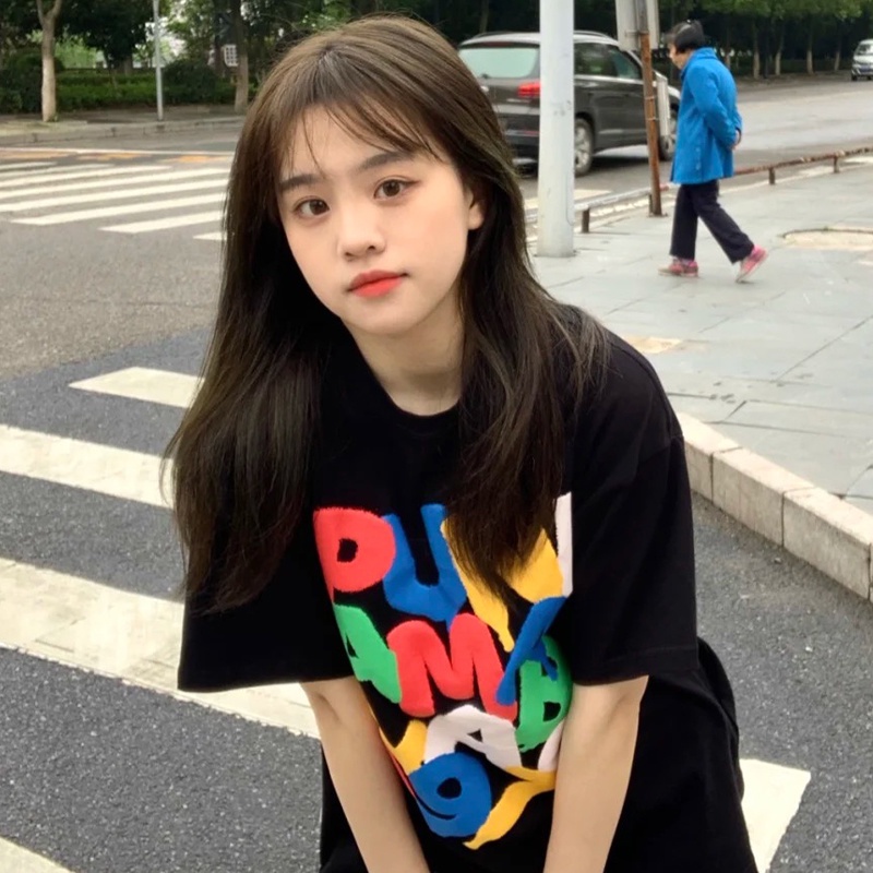 Áo thun from rộng nữ NELLY cotton ADLV áo phông tay lỡ unisex local brand