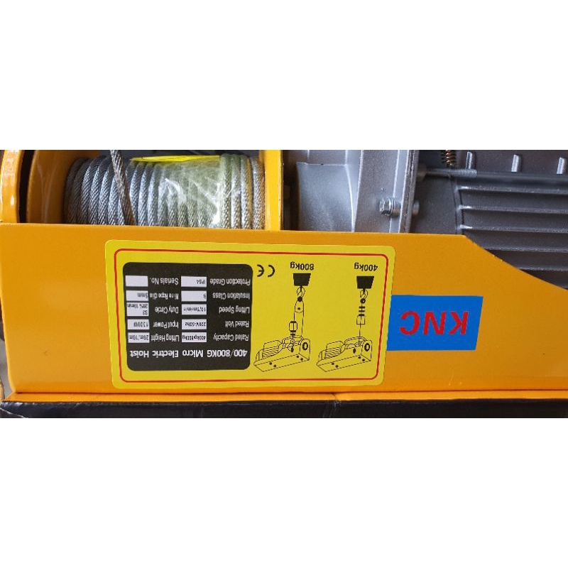 Máy Tời Treo KNC PA800 -30m 220v - Nâng 800kg Lõi Đồng, Bảo Hành 6 Tháng