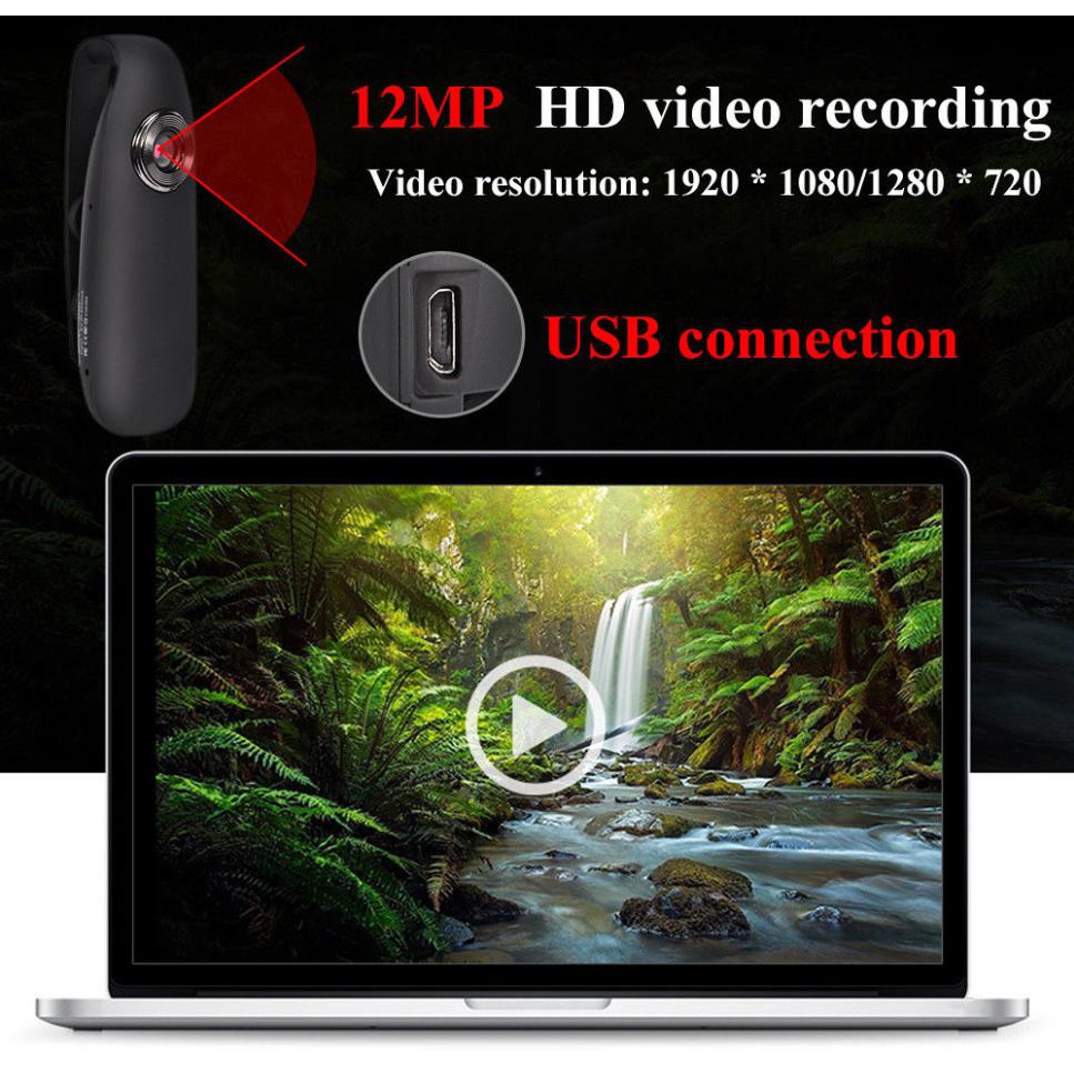Di động không dây 1080p Hd Mini Phát hiện chuyển động Máy ảnh Dv Dvr Máy quay video âm thanh kỹ thuật số Hành động thể thao Micro Cam Máy ghi hình xe đạp cho văn phòng ngoài trời tại nhà