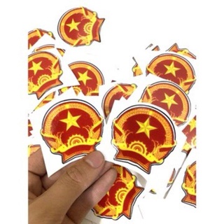 Tem logo dán xe máy, tem đảng, tem quốc huy, tem dán trang trí 3 lớp có chống nước DTS20002