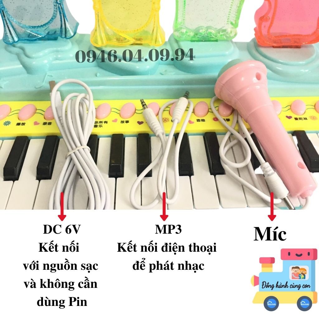 Đồ chơi cho bé TẶNG PIN Đàn Organ điện thử cho bé phát triển năng khiếu âm nhạc