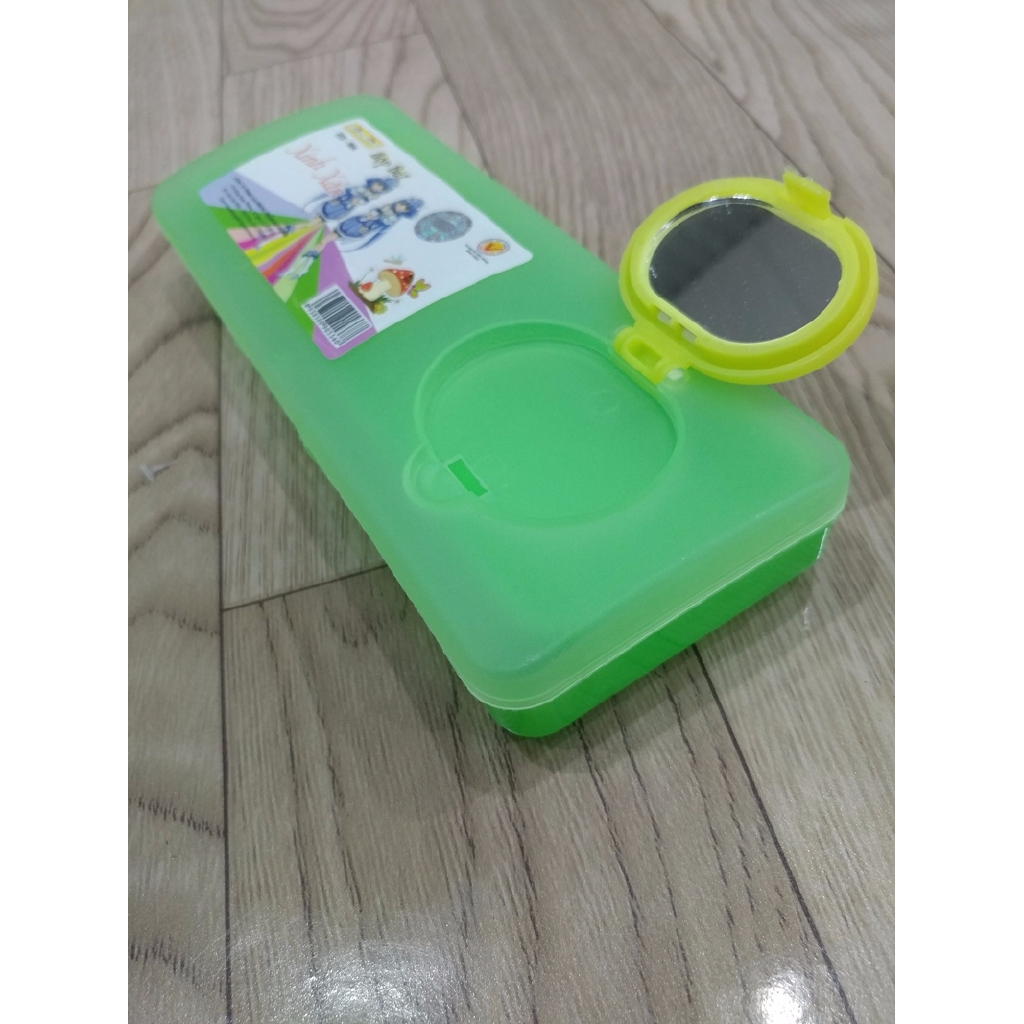 Hộp Bút Nhựa Kid Kit Xinh Xắn HB-006 - Màu Xanh Lá