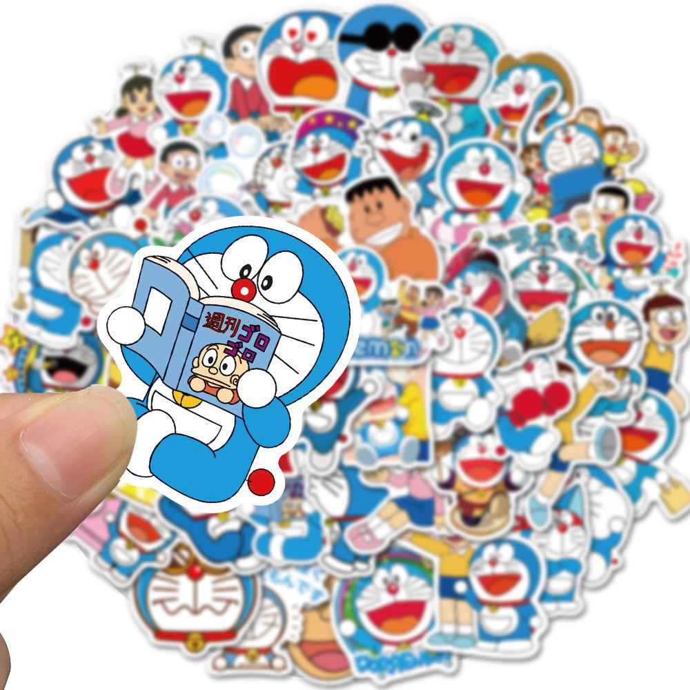 JOJO· Bộ Hình Dán Chống Thấm Doraemon, 50 tờ/bộ