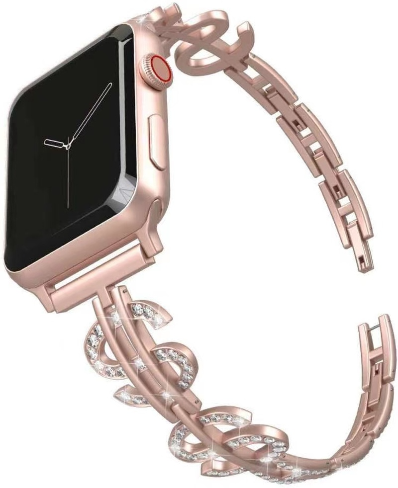 Dây đeo bằng thép không gỉ thời trang sang trọng thích hợp cho iWatch 6 5 4 3 2 1 44mm 40mm 42mm 38mm