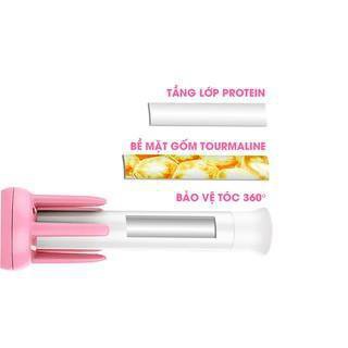 Máy uốn tóc xoăn xoay tự động 360 VIVID &amp; VOGUE, máy làm tóc uốn xoăn tự động - Hàng chính hãng bảo hành 1 năm
