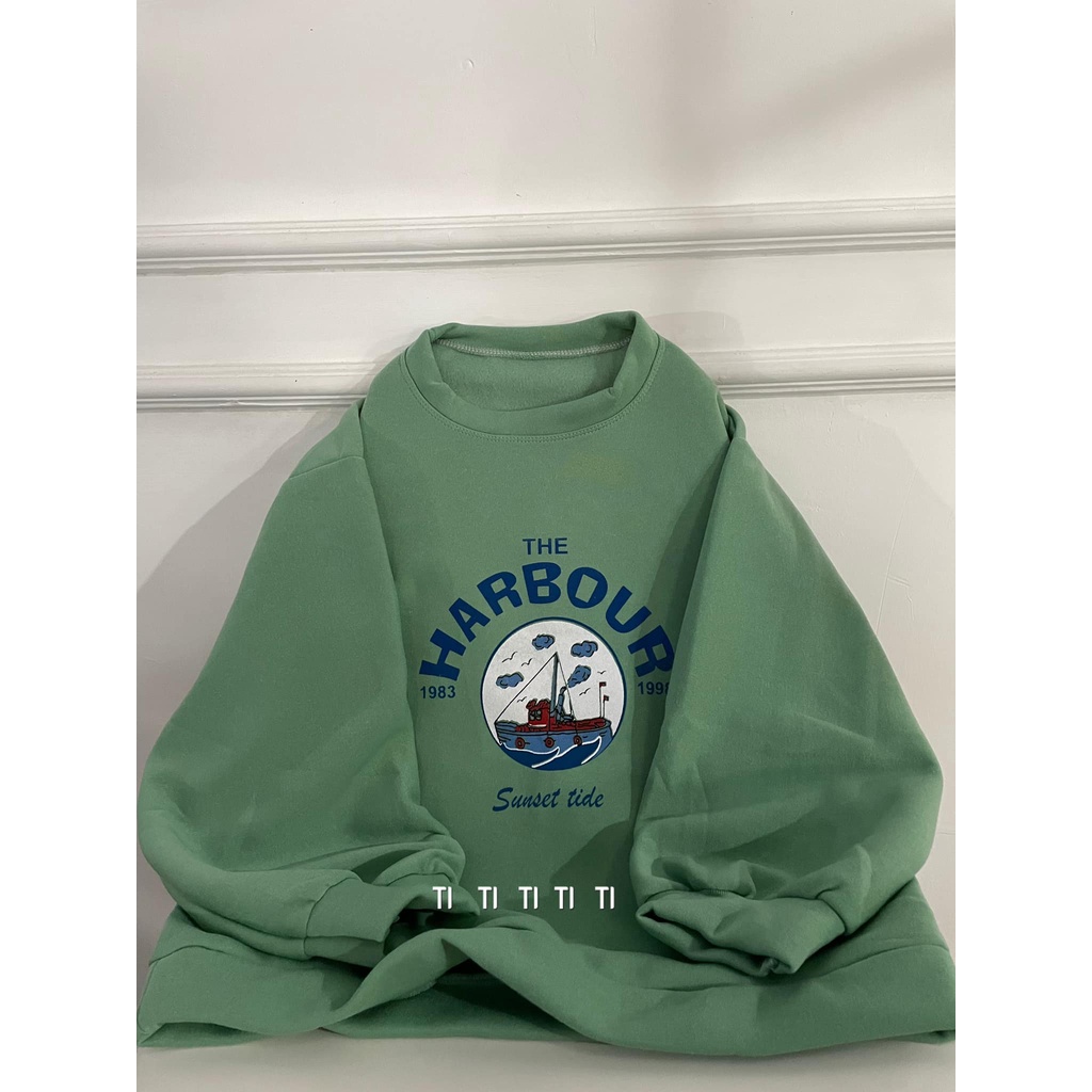 Áo Nỉ Sweater Nữ Form Rộng Vải Nỉ Bông Dày Dặn phong cách Ulzzang CAMASTORE SW11 | BigBuy360 - bigbuy360.vn