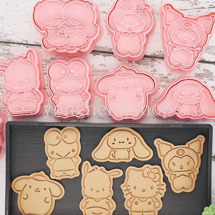 Khuôn Nhấn Bánh Quy Hình Kuromi Sanrio 3D Dễ Thương