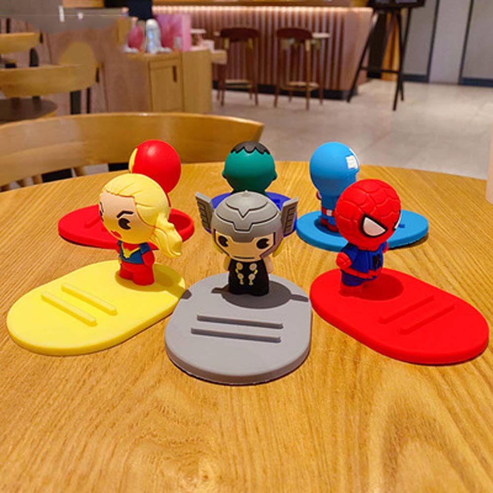 Giá Đỡ Điện Thoại / Máy Tính Bảng Họa Tiết Marvel Captain America / Spiderman Độc Đáo