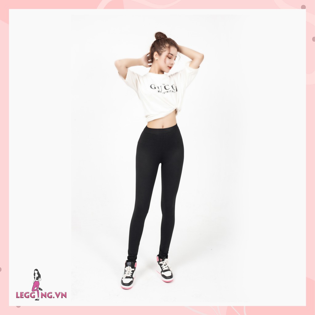 Quần Legging Nữ Cotton Hàn Xịn Đen 2 Túi Basic Best Seller [Video Mẫu Mặc + Ảnh Thật] | BigBuy360 - bigbuy360.vn