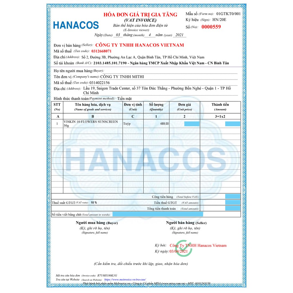 Kem chống nắng VISKIN 10 loài hoa - 50g