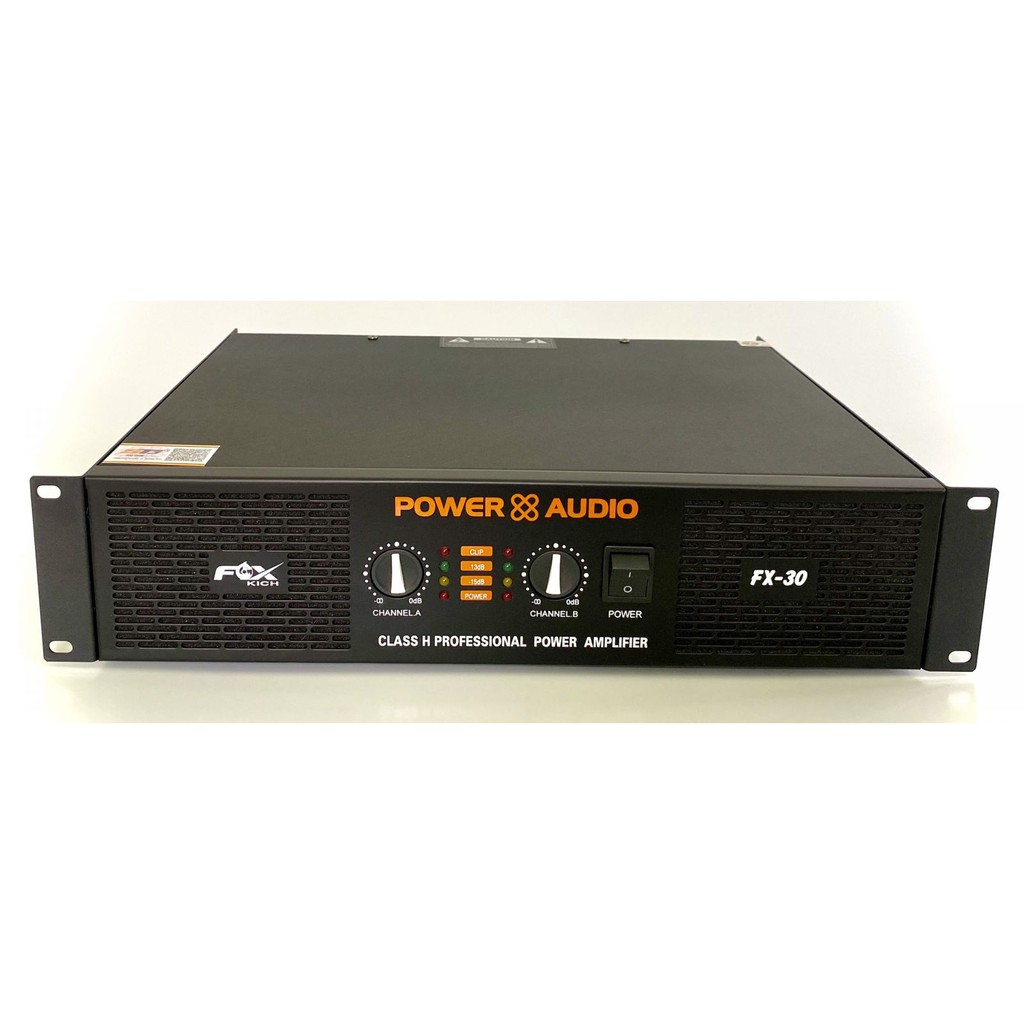 CỤC ĐẨY CÔNG SUẤT 2 KÊNH FOX KICH FX-30 CÔNG SUẤT 600W/ 1 KÊNH