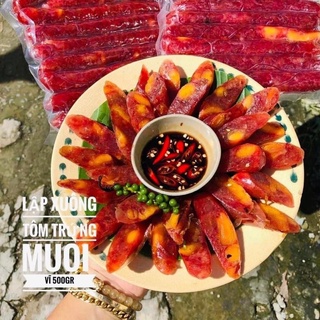 Lạp xưởng tôm trứng muối -lạp xưởng tôm