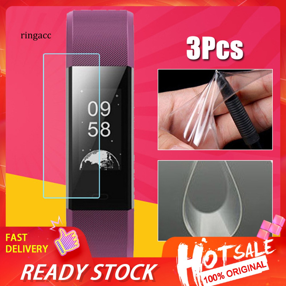 Set 3 Miếng Dán Tpu Bảo Vệ Màn Hình Cho Vòng Đeo Tay Thông Minh Id 115 Plus