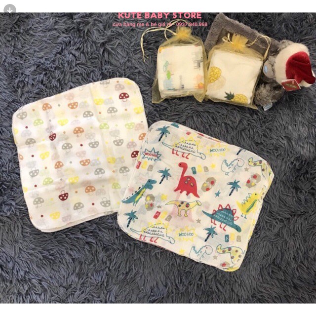 Sét 10 Khăn xô sữa Aden + Anais cho bé trai/ bé gái