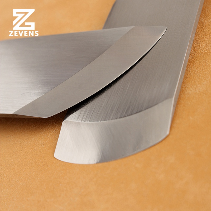 Dụng Cụ Dao Mỏng Lưỡi Xiên Cắt Đồ Da Tay Cầm Bằng Thép Chrome Cao Cấp Lea