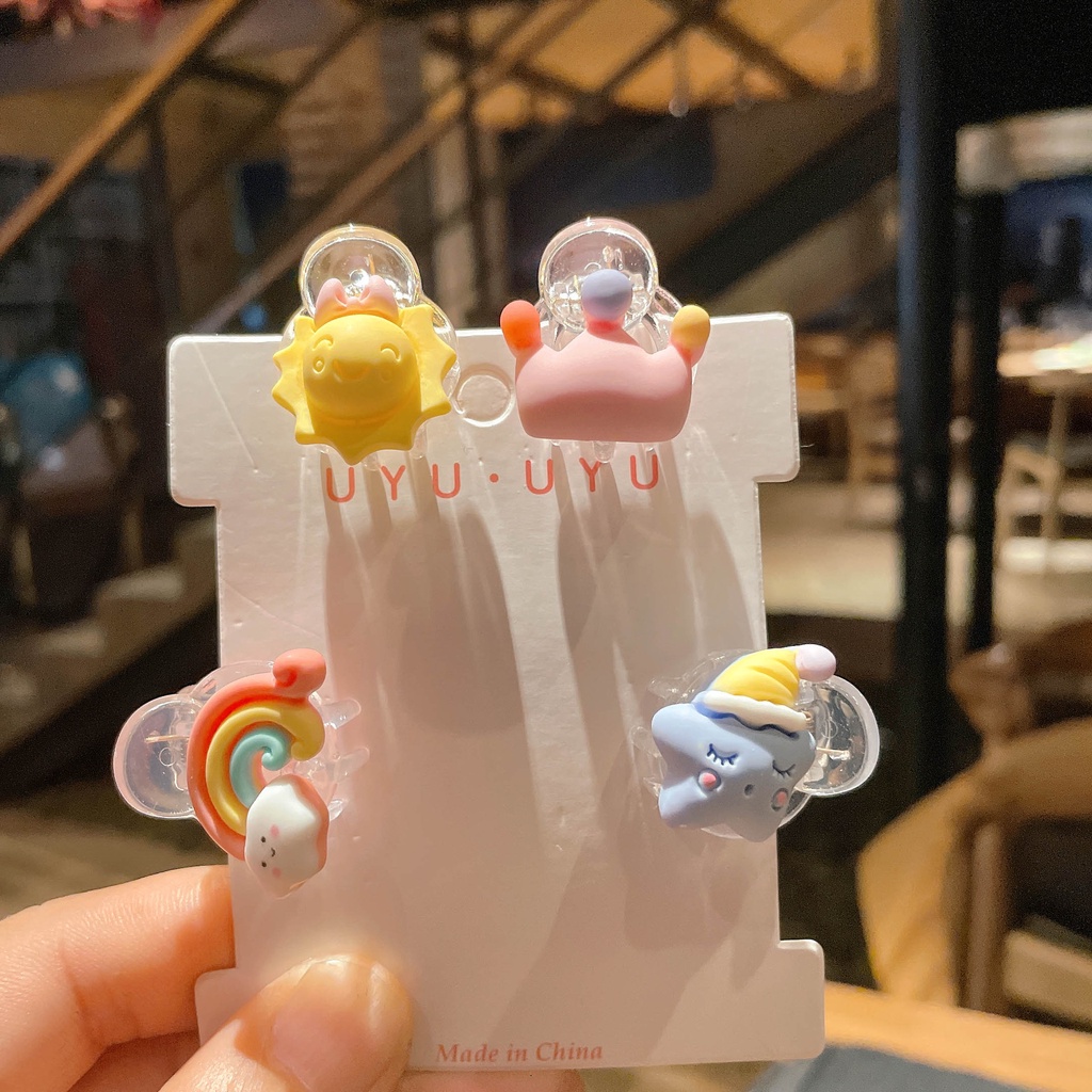 Kẹp Tóc Nhỏ Nhắn Dễ Thương Phong Cách Hàn Quốc Cho Bé Gái