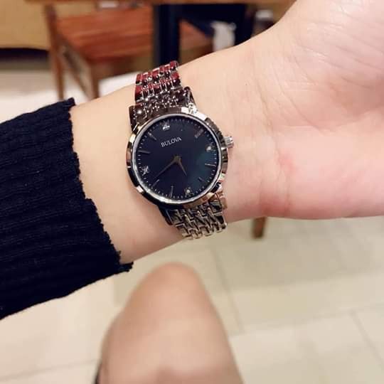 Đồng hồ nữ chính hãng Bulova 96p148 - Máy Quartz pin - Kính khoáng cường lực