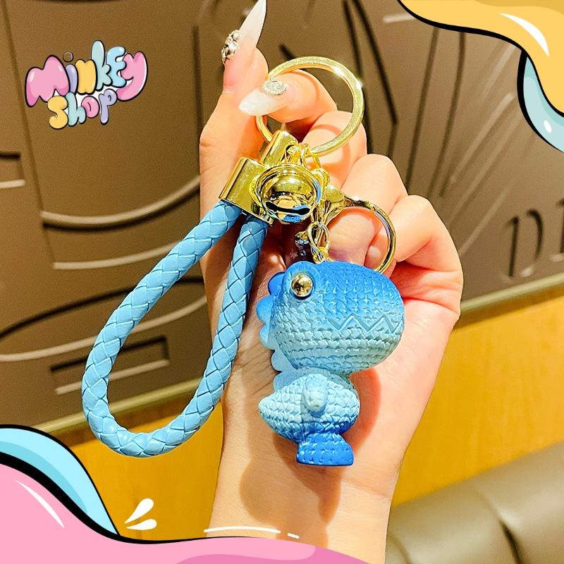 Móc Khóa Khủng Long Tượng Dễ Thương Với Nhiều Màu Lựa Chọn Độc Đáo, Phụ Kiện Túi Xách Dễ Thương 02MKKL- Minkey