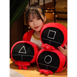 Bộ chăn gối văn phòng gấu bông có mền hình Trò chơi con mực Squid Game - ANVIHOME
