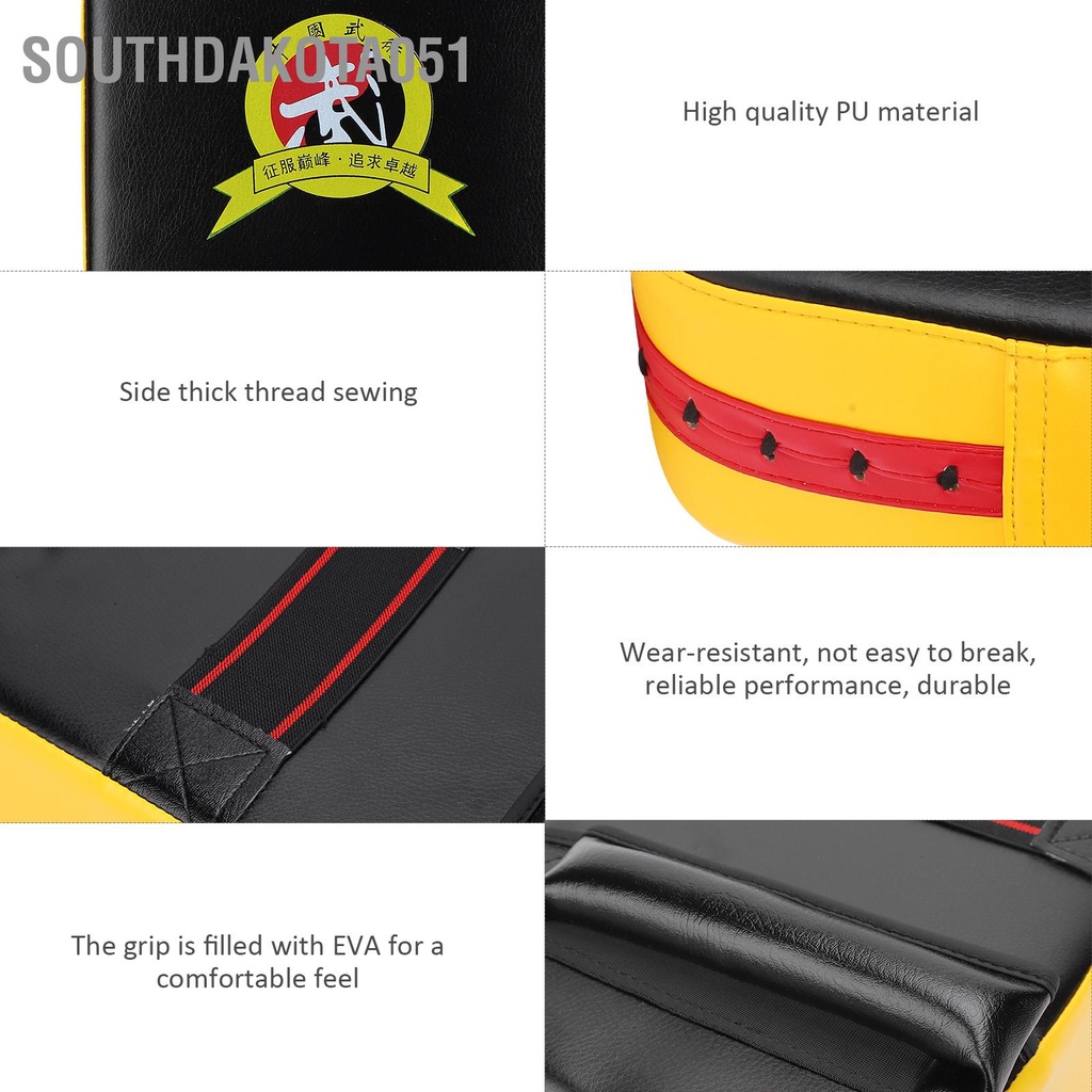 [Hàng Sẵn] Đích đấm võ thuật boxing Taekwondo Hình vuông bằng da PU đeo tay tiện dụng chất lượng cao【Southdakota051】