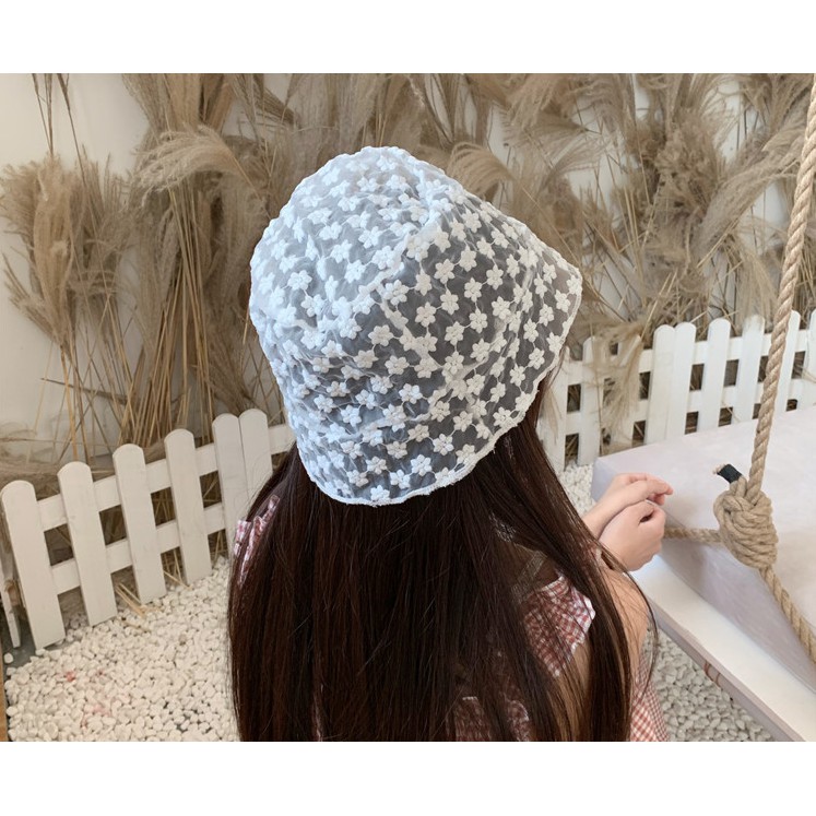 Mũ Tai Bèo Ren Hoa Xinh Xắn Cho Nữ