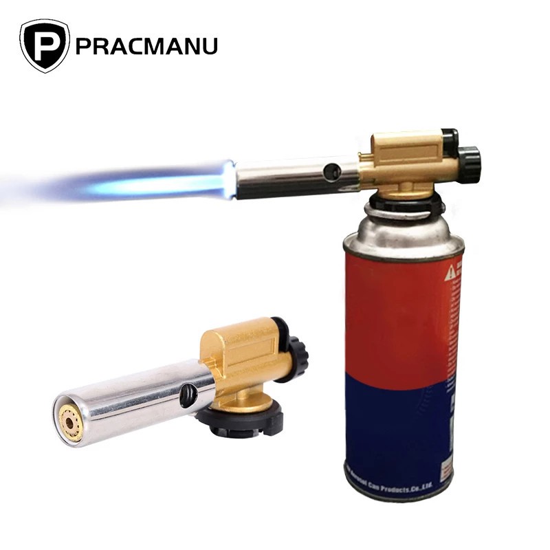 Đèn khò gas cầm tay hợp kim nhôm đánh lửa tự động,điều chỉnh nhiệt độ cao, Đầu khò ga sử dụng bình gas mini