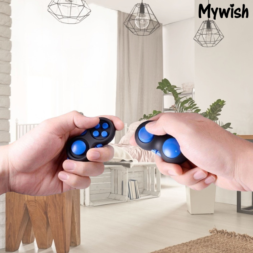 MYWISH Fidget Pad Portable Stress-relieving 4 Buttons Game Joystick Stress Reliever for Teens