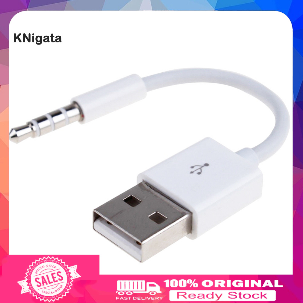 Dây Cáp Chuyển Đổi Âm Thanh Giắc Cắm 3.5mm Aux Sang Cổng Usb 2.0 Cho Xe Hơi Mp4