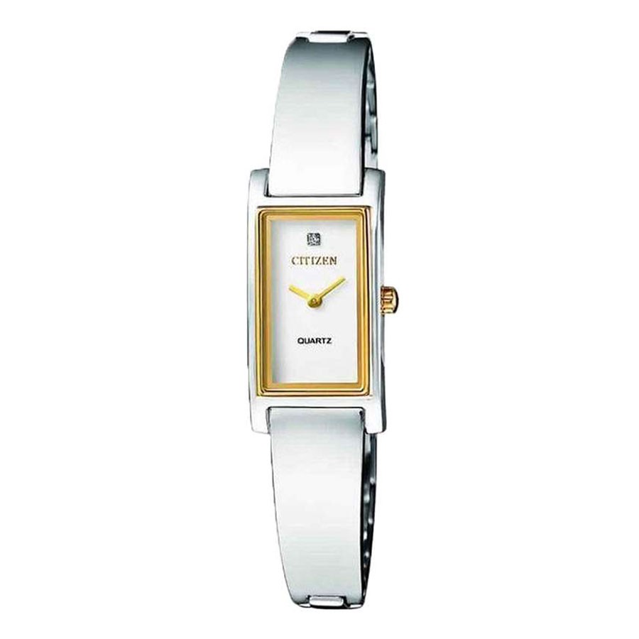 Đồng Hồ Nữ Citizen Đính Đá Swarovski Dây Thép Không Gỉ EZ6364-59A - Mặt Trắng