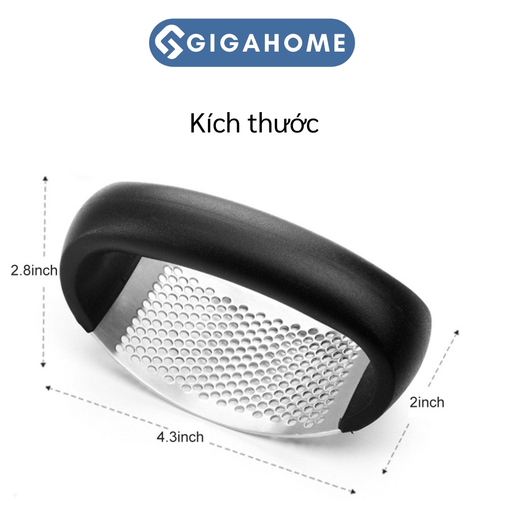 Dụng Cụ Dập, Ép Tỏi, Hành GIGAHOME Cán Đen Cao Cấp 8282